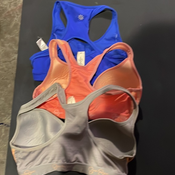DO NOT PURCHASE lot of 3 sports bras size 34B Jessica Simpson Athleta - Picture 2 of 4